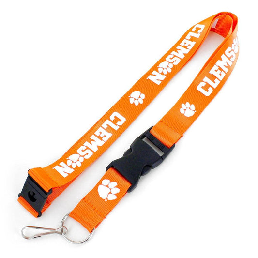 Clemson Tigers Lanyard Team Orange Aminco Breakaway Buckle - ToylandEU