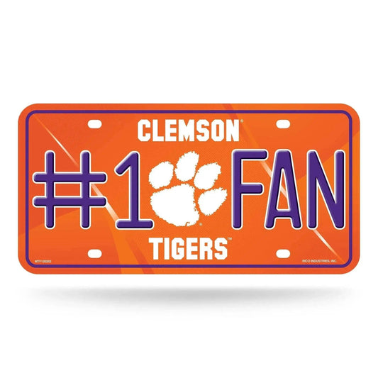  Clemson Tigers License Plate Aluminum 6x12 Inches Fan -  ToylandEU™