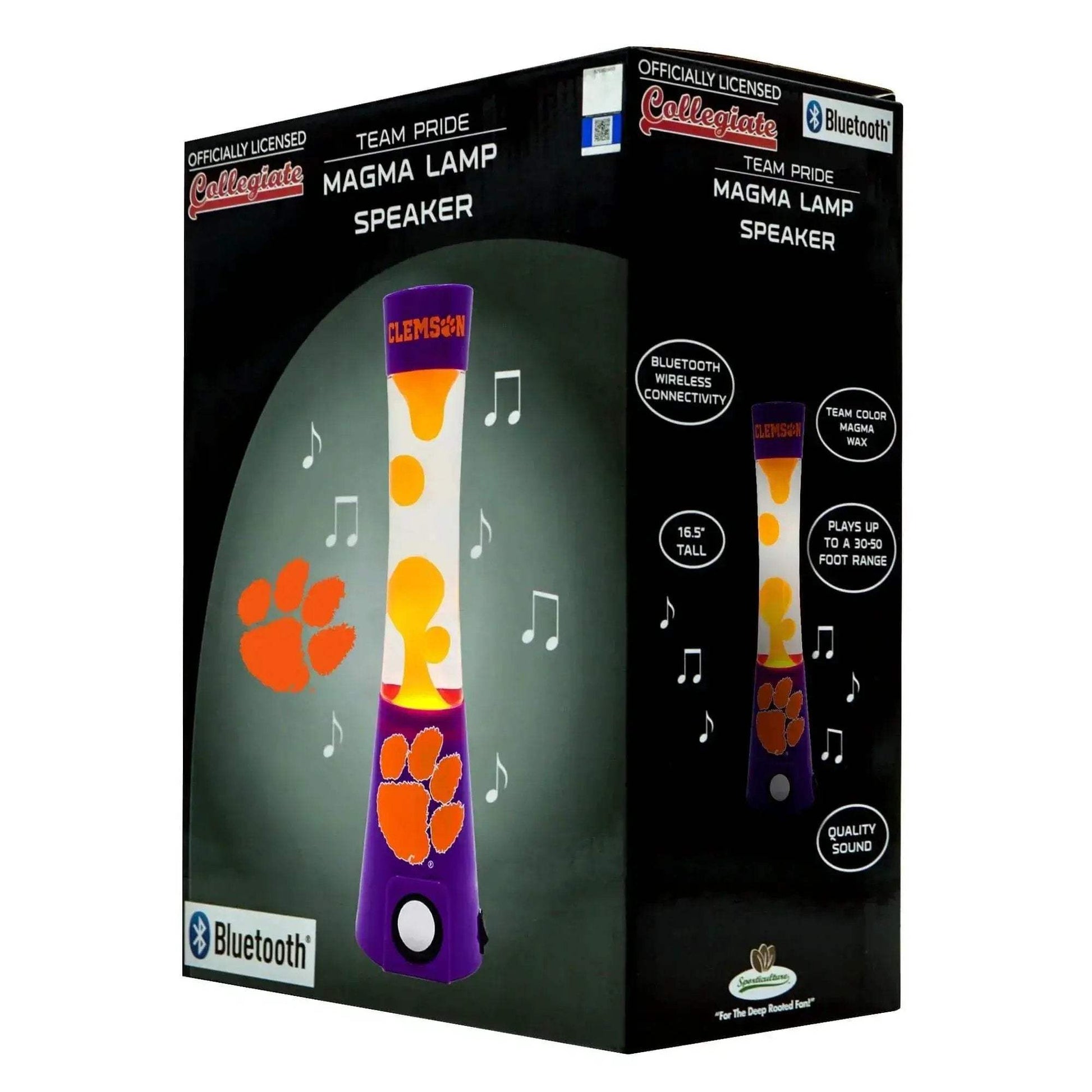 Clemson Tigers Magma Lamp And Bluetooth Speaker Gameday - ToylandEU
