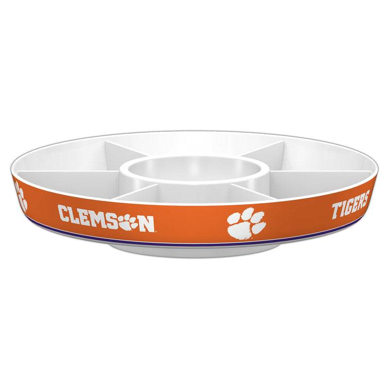 Clemson Tigers Party Platter With Dipping Bowl And Dividers - ToylandEU