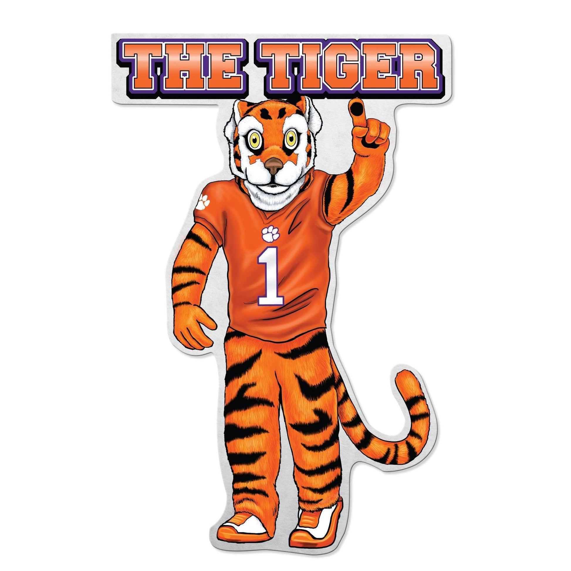 Clemson Tigers Pennant Shape Mascot Design Rico Industries - ToylandEU