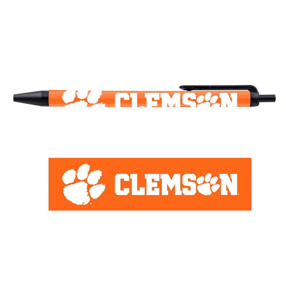 Clemson Tigers Pens 5 Pack Black Ink Wincraft Brand - ToylandEU