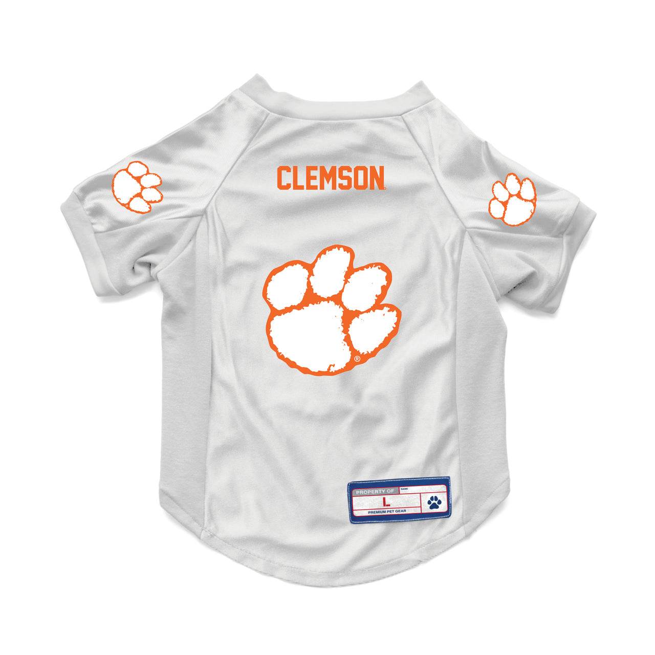 Clemson Tigers Pet Jersey Stretch Size S Dazzle Fabric - ToylandEU