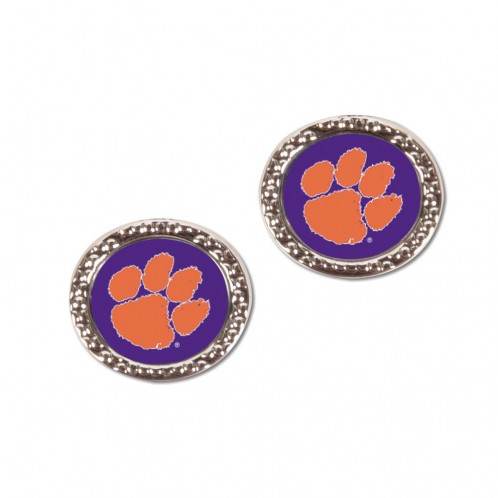 Clemson Tigers Post Style Earrings Officially Licensed - ToylandEU
