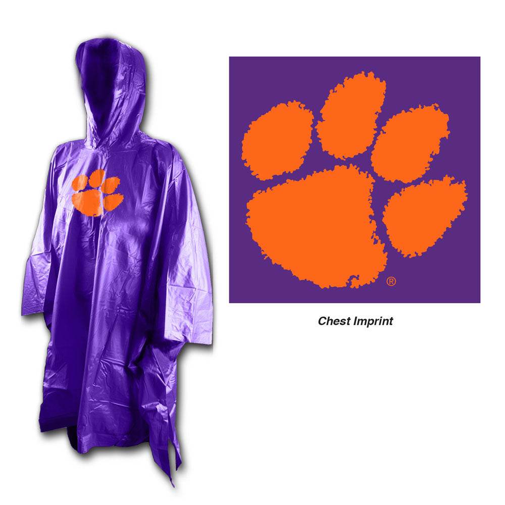 Clemson Tigers Rain Poncho One Size Fits Most Wincraft - ToylandEU