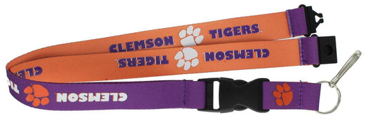Clemson Tigers Reversible Lanyard With Detachable Key Ring - ToylandEU