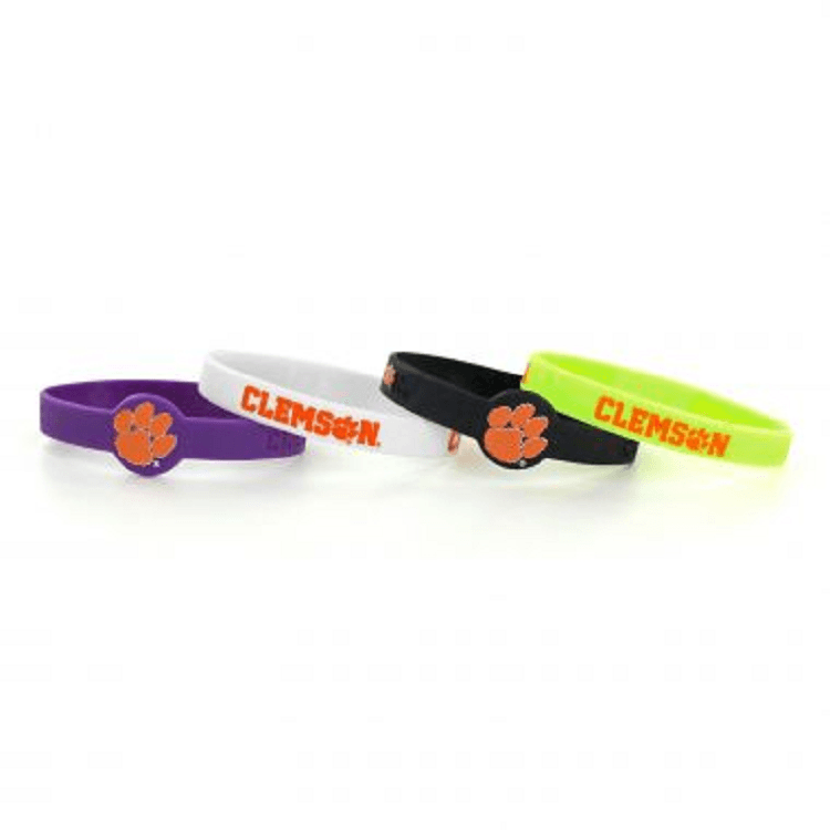 Clemson Tigers Silicone Bracelets 4 Officially Licensed - ToylandEU