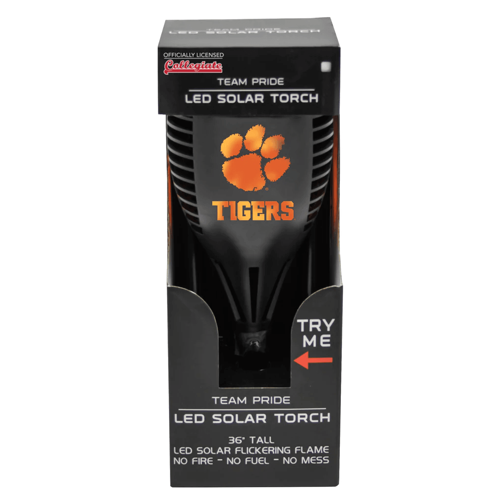 Clemson Tigers Solar Torch LED Outdoor Garden Light - ToylandEU