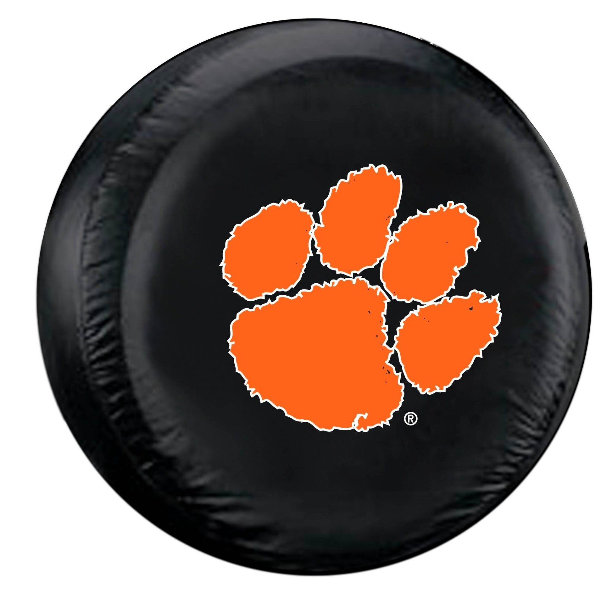 Clemson Tigers Spare Tire Cover Large Size Black CO - ToylandEU