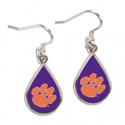 Clemson Tigers Tear Drop Style Earrings Officially Licensed - ToylandEU