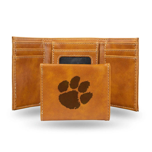  Clemson Tigers Trifold Wallet Laser Engraved Leather -  ToylandEU™