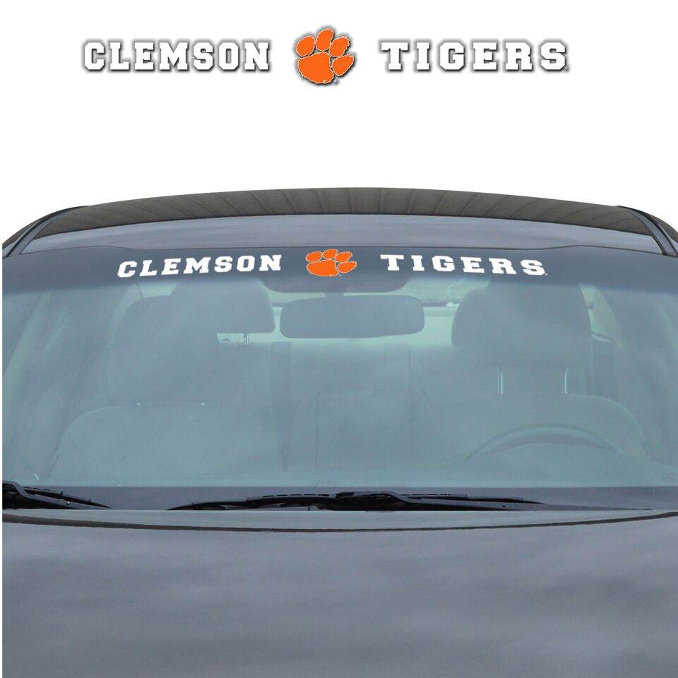 Clemson Tigers Windshield Vinyl Decal 35x4 Universal Fit - ToylandEU