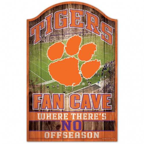 Clemson Tigers Wood Sign 11x17 Fan Cave Special Order - ToylandEU