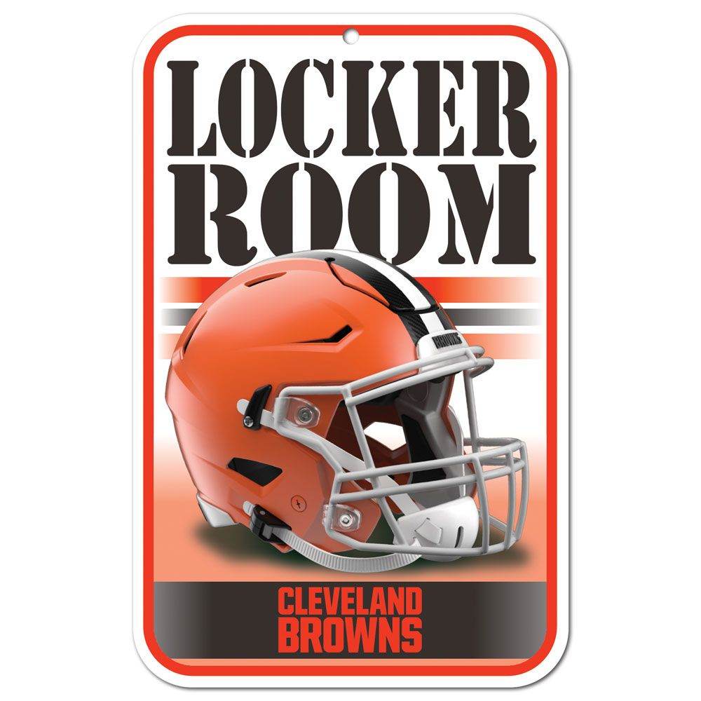 Cleveland Browns 11x17 Plastic Locker Room Sign For Fans - ToylandEU