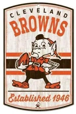  Cleveland Browns 11x17 Wood Sign Classic Logo Retro -  ToylandEU™