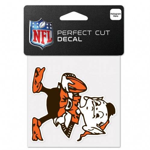 Cleveland Browns 4x4 Perfect Cut Color Decal Outdoor Vinyl - ToylandEU