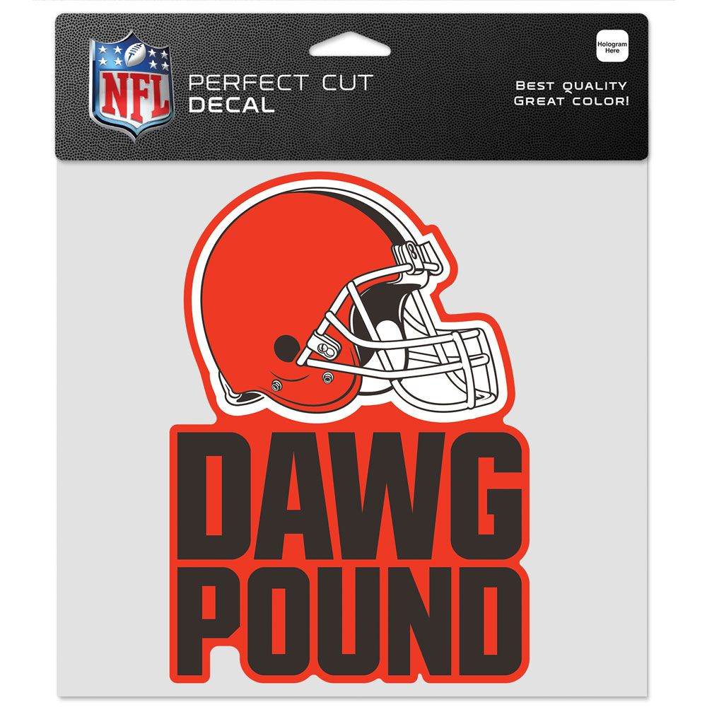 Cleveland Browns 8x8 Inch Perfect Cut Color Slogan Decal - ToylandEU