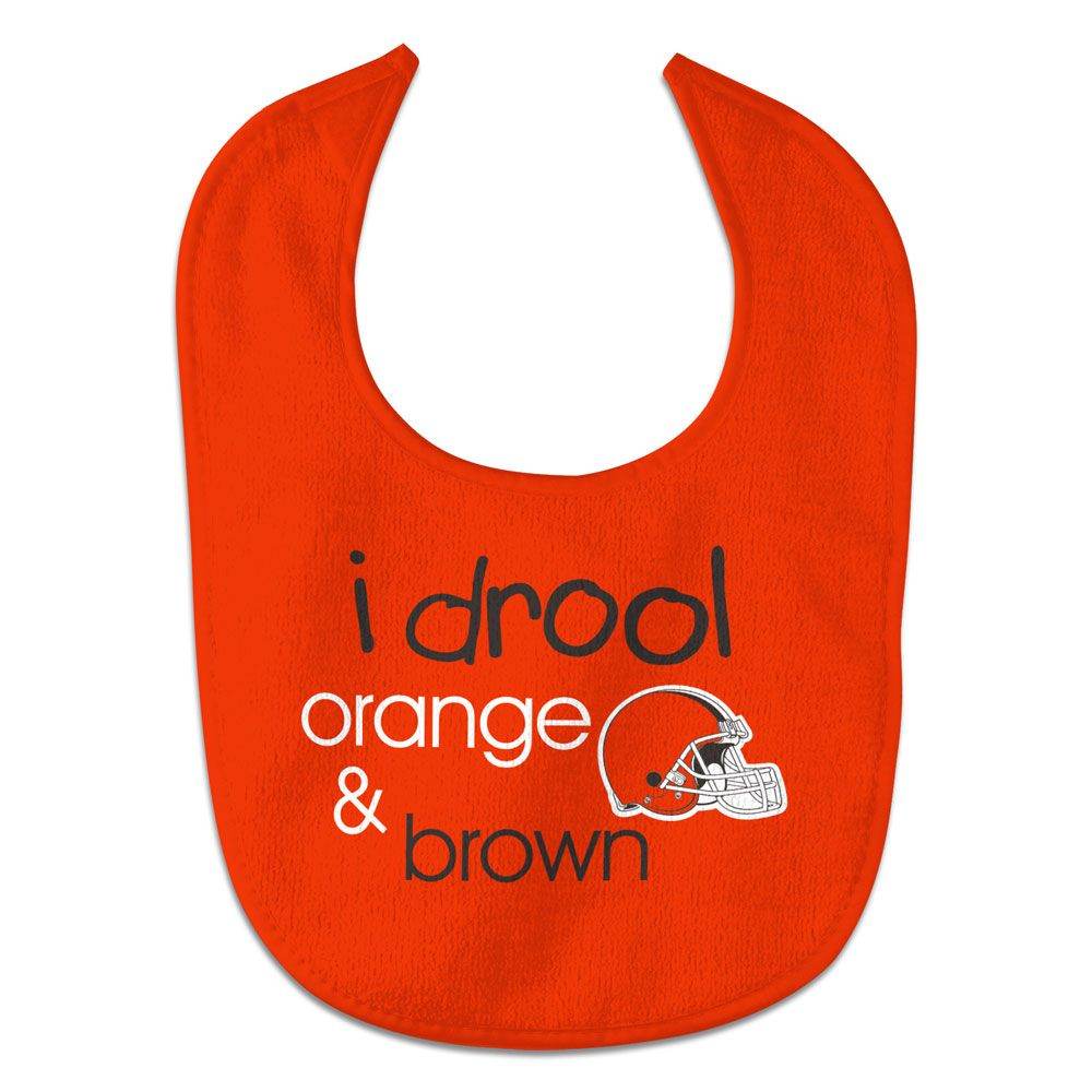 Cleveland Browns Baby Bib All Pro Style I Drool Design - ToylandEU