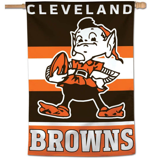 Cleveland Browns Banner 28x40 Vertical Classic Logo Retro - ToylandEU