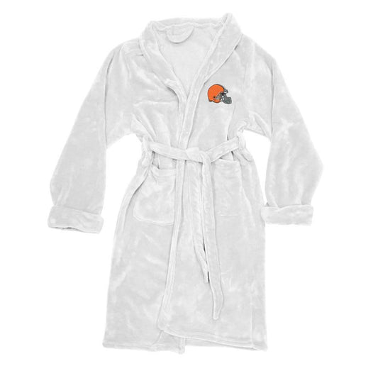 Cleveland Browns Bathrobe Size LXL Embroidered Logo Silk - ToylandEU