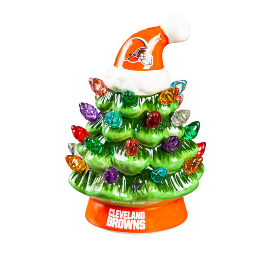Cleveland Browns Christmas Tree 4 Inch LED Tabletop Decor - ToylandEU