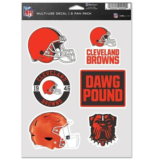  Cleveland Browns Decal Set Multi Use Fan Six Pack Decals -  ToylandEU™