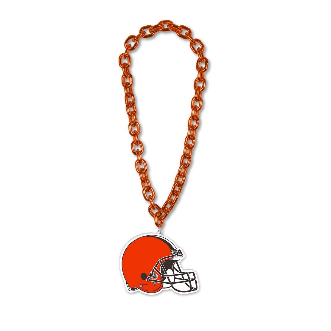 Cleveland Browns Foam Logo Big Chain Necklace 38 Inch - ToylandEU