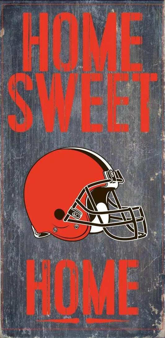  Cleveland Browns Home Sweet Home Wood Sign 6X12 Inch -  ToylandEU™