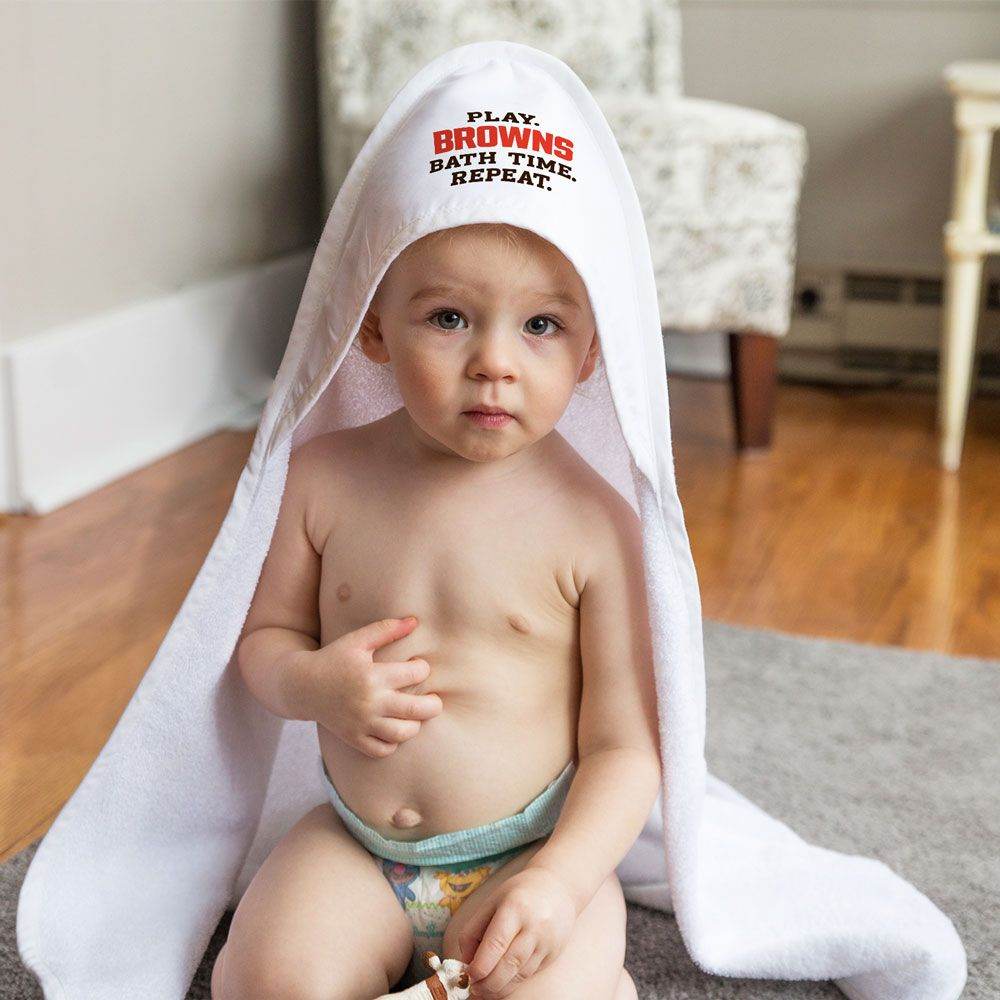 Cleveland Browns Hooded Baby Towel All Pro Terry Cloth - ToylandEU