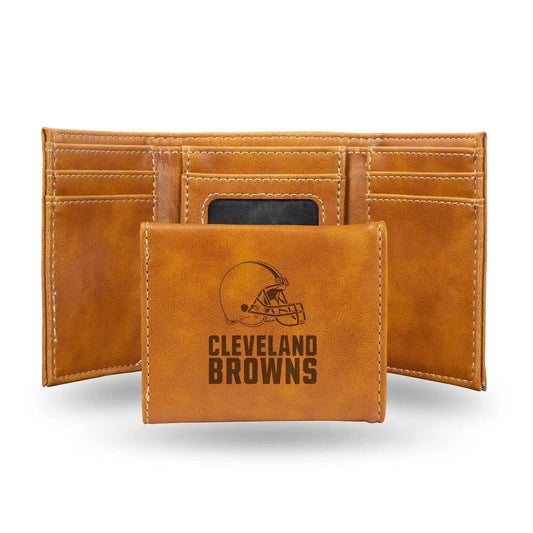  Cleveland Browns Leather Wallet Trifold Laser Engraved -  ToylandEU™