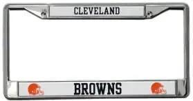  Cleveland Browns License Plate Frame Chrome -  ToylandEU™