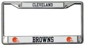 Cleveland Browns License Plate Frame Chrome - ToylandEU