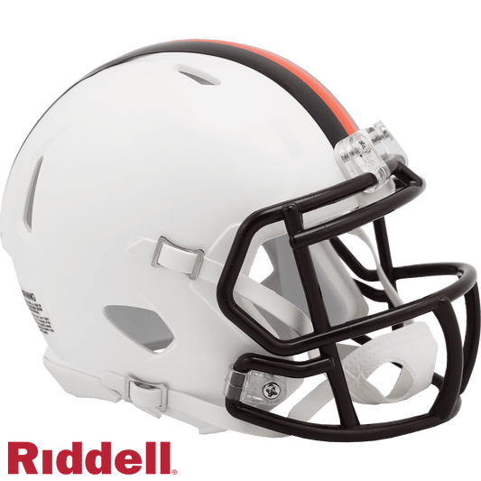 Cleveland Browns Mini Speed Style Helmet Replica White Out - ToylandEU