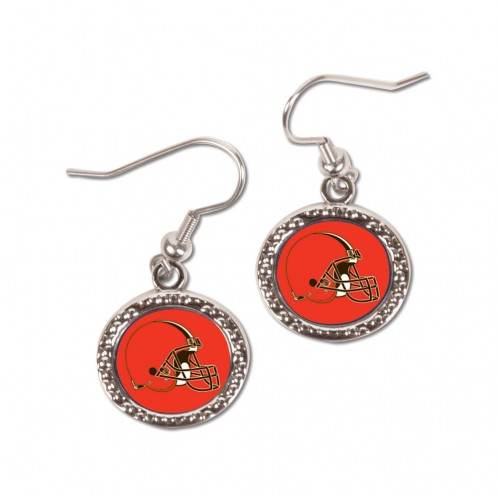 Cleveland Browns Officially Licensed Round Logo Earrings - ToylandEU