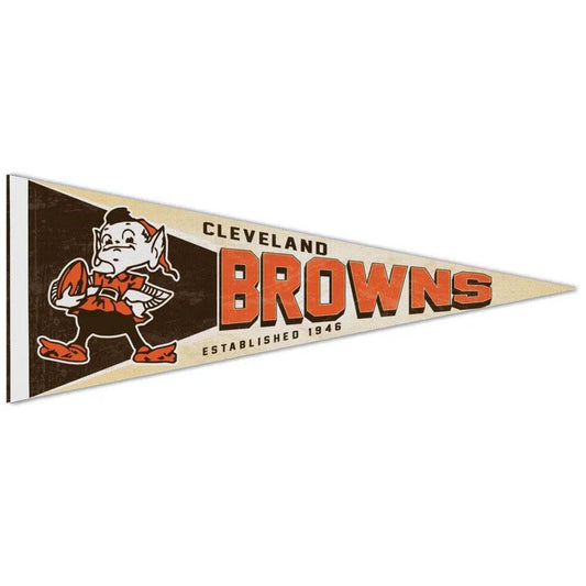 Cleveland Browns Pennant 12x30 Premium Style Logo Retro - ToylandEU