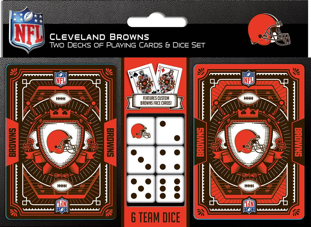 Cleveland Browns Playing Cards and Dice Set MasterPieces - ToylandEU
