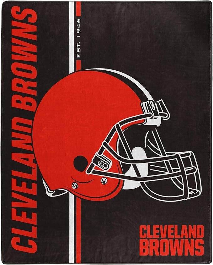Cleveland Browns Raschel Blanket 50x60 Team Logo Script - ToylandEU