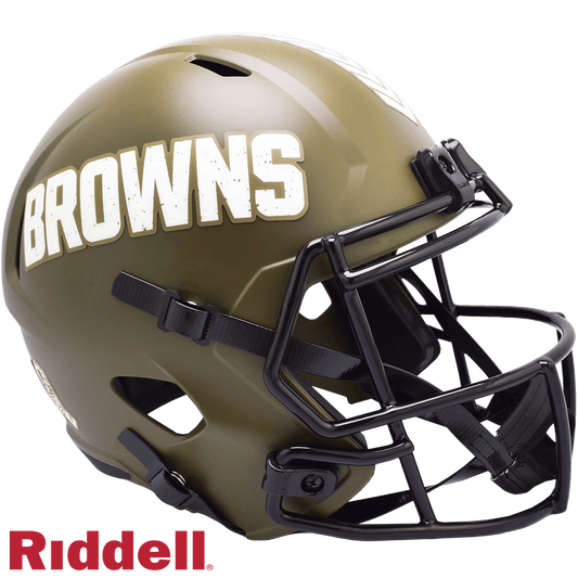 Cleveland Browns Riddell Full Size Salute To Service Helmet - ToylandEU
