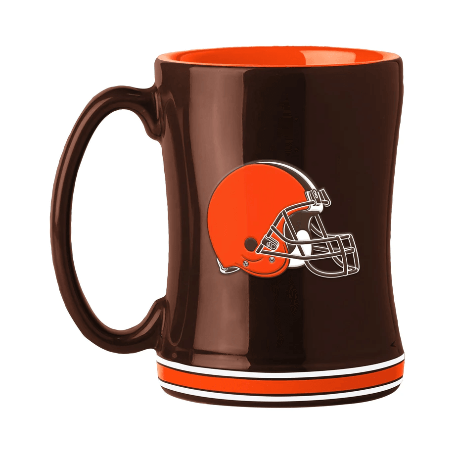Cleveland Browns Sculpted Relief Coffee Mug 14oz Team Color - ToylandEU