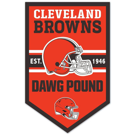 Cleveland Browns Sign 11x17 Wood Chevron Wall Display - ToylandEU