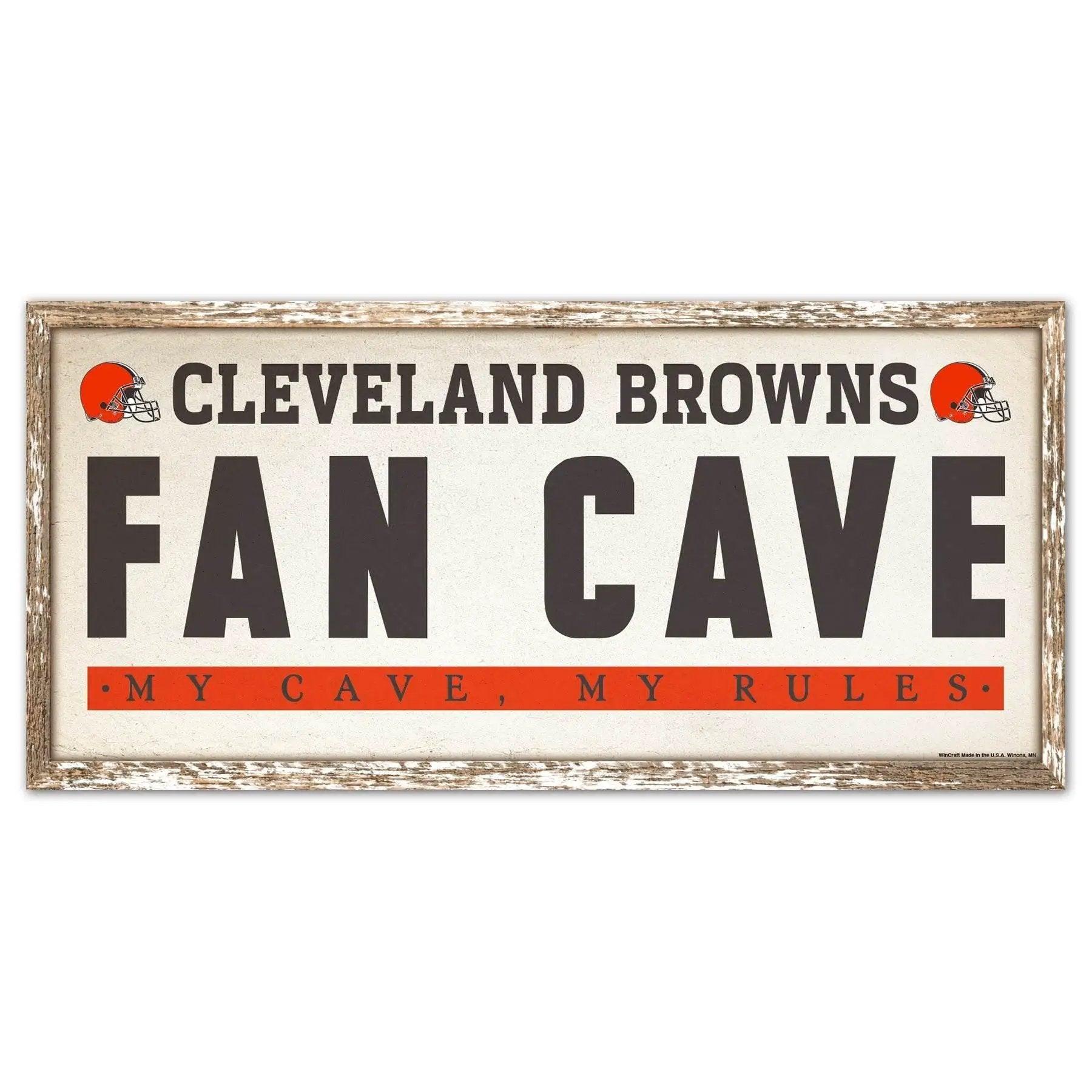  Cleveland Browns Sign 8x17 Wood Fan Cave Wall Decor -  ToylandEU™