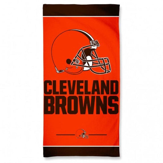 Cleveland Browns Towel 30x60 Beach Style Cotton Velour - ToylandEU