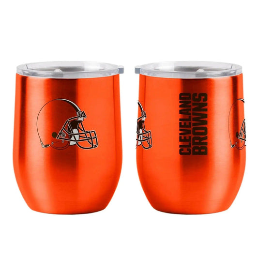  Cleveland Browns Travel Tumbler 16oz Stainless Steel Curved -  ToylandEU™
