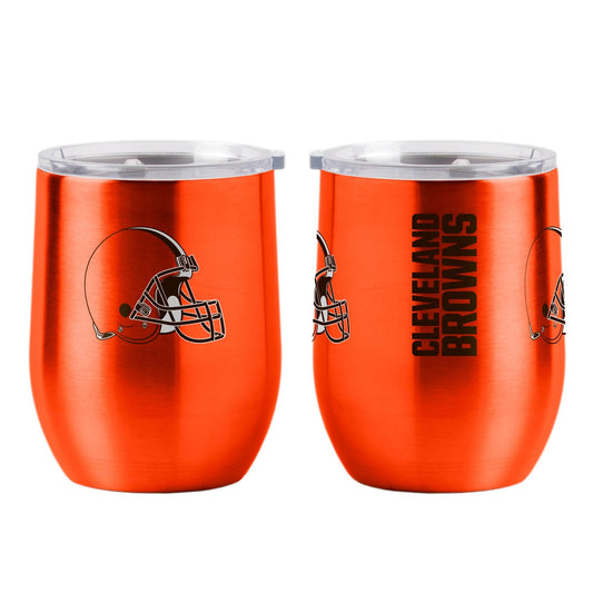 Cleveland Browns Travel Tumbler 16oz Stainless Steel Curved - ToylandEU