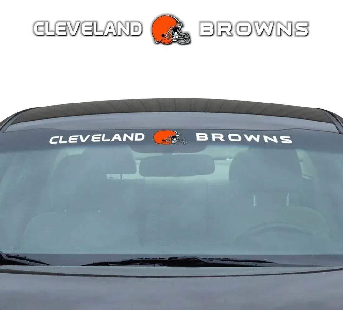 Cleveland Browns Windshield Decal 35 By 4 Inches Vinyl - ToylandEU