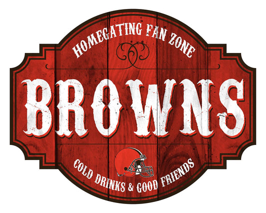 Cleveland Browns Wood Tavern Sign 12 Inch Homegating - ToylandEU