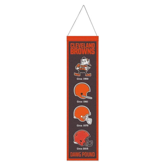  Cleveland Browns Wool Banner 8x32 Heritage Evolution Design -  ToylandEU™