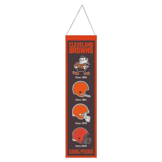  Cleveland Browns Wool Banner 8x32 Heritage Evolution Design -  ToylandEU™
