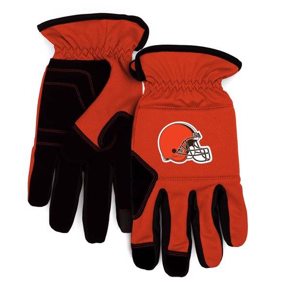 Cleveland Browns Work Glove Padded Durable Moisture Wicking - ToylandEU