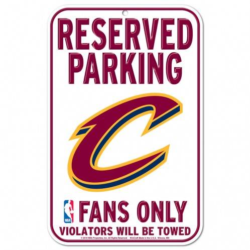 Cleveland Cavaliers 11x17 Plastic Reserved Parking Sign - ToylandEU
